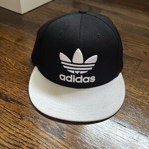 Adidas Black and White Fitted Hat
